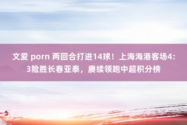 文爱 porn 两回合打进14球！上海海港客场4:3险胜长春亚泰，赓续领跑中超积分榜