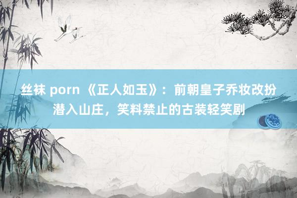 丝袜 porn 《正人如玉》：前朝皇子乔妆改扮潜入山庄，笑料禁止的古装轻笑剧