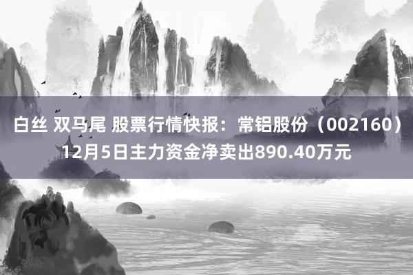 白丝 双马尾 股票行情快报：常铝股份（002160）12月5日主力资金净卖出890.40万元