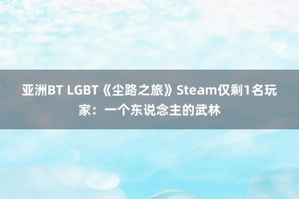 亚洲BT LGBT《尘路之旅》Steam仅剩1名玩家：一个东说念主的武林